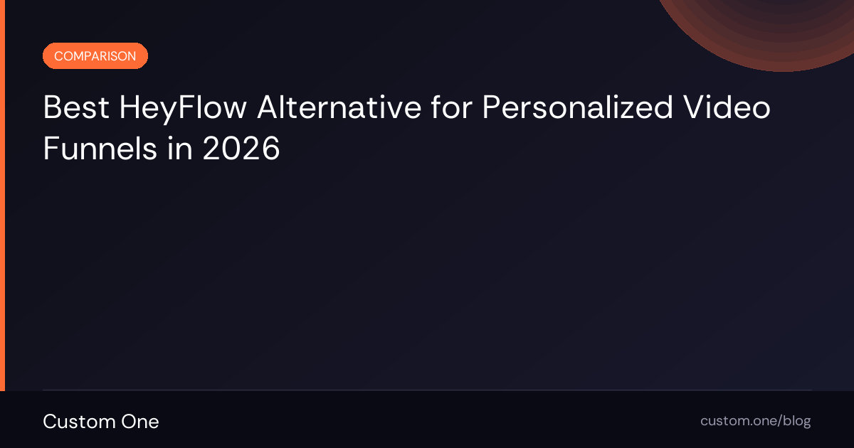 Best HeyFlow Alternative for Personalized Video Funnels