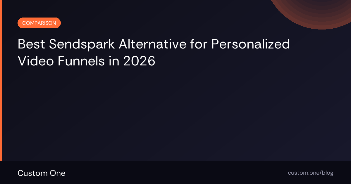 Best Sendspark Alternative for Personalized Video Funnels
